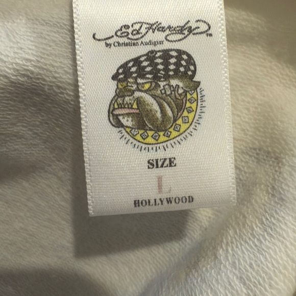 Ed Hardy Love Kills Slowly Heart white Zip-up Hoodie - Picture 12 of 13